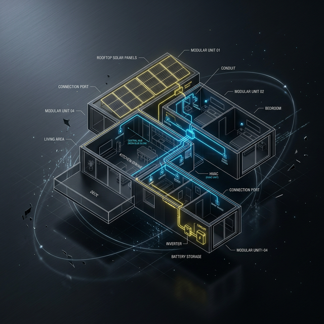 Technický nákres domu